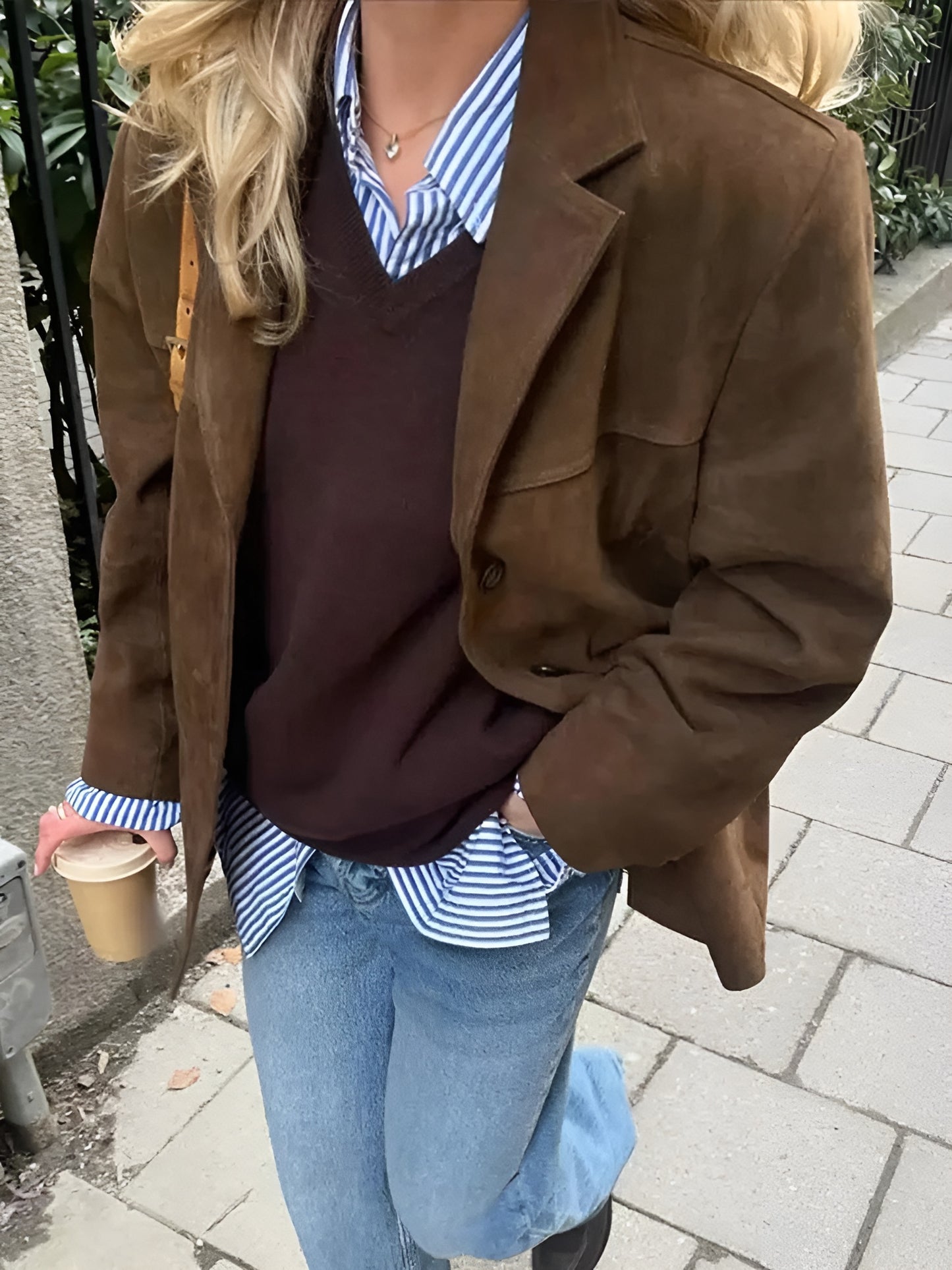 María™ | Gabardina Oversize de Lujo en Imitación de Cuero