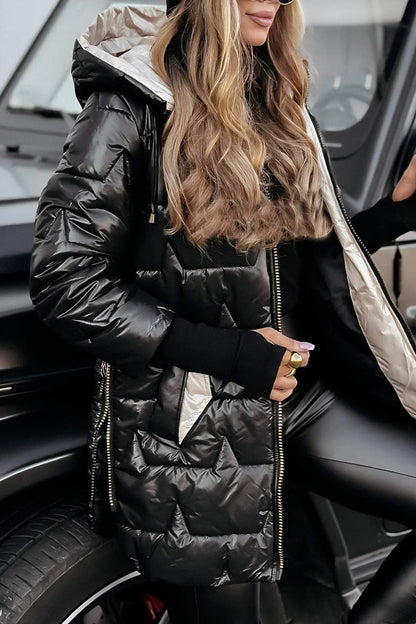 Ana™ | Abrigo de Invierno Elegante con Capucha y Acolchado