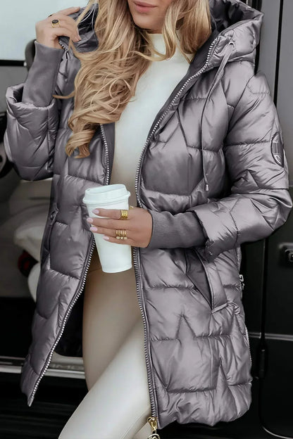 Ana™ | Abrigo de Invierno Elegante con Capucha y Acolchado
