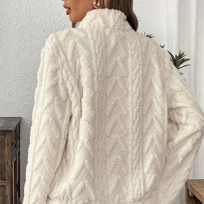 Claudia™ | Sudadera de media cremallera con bolsillo acolchado